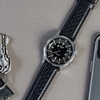 image:imageBarton Racing amp Rally Horween Leather Straps with Integrated Quick Release Spring Bars  Watch BandsBlack Racing Style  Gold Buckle