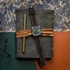 image:imageBARTON Suede Leather Watch Bands  Quick Release Watch StrapsChocolate Brown Black PVD Buckle