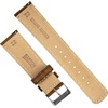 image:imageBARTON Suede Leather Watch Bands  Quick Release Watch StrapsCognac Brown