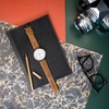 image:imageBARTON Suede Leather Watch Bands  Quick Release Watch StrapsCognac Brown Gold Buckle