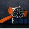 image:imageBARTON Elite FKM Rubber Watch Bands  Quick Release  Choose Strap Color amp Buckle Color  20mm or 22mm Watch StrapsPumpkin Orange  Black PVD Buckle